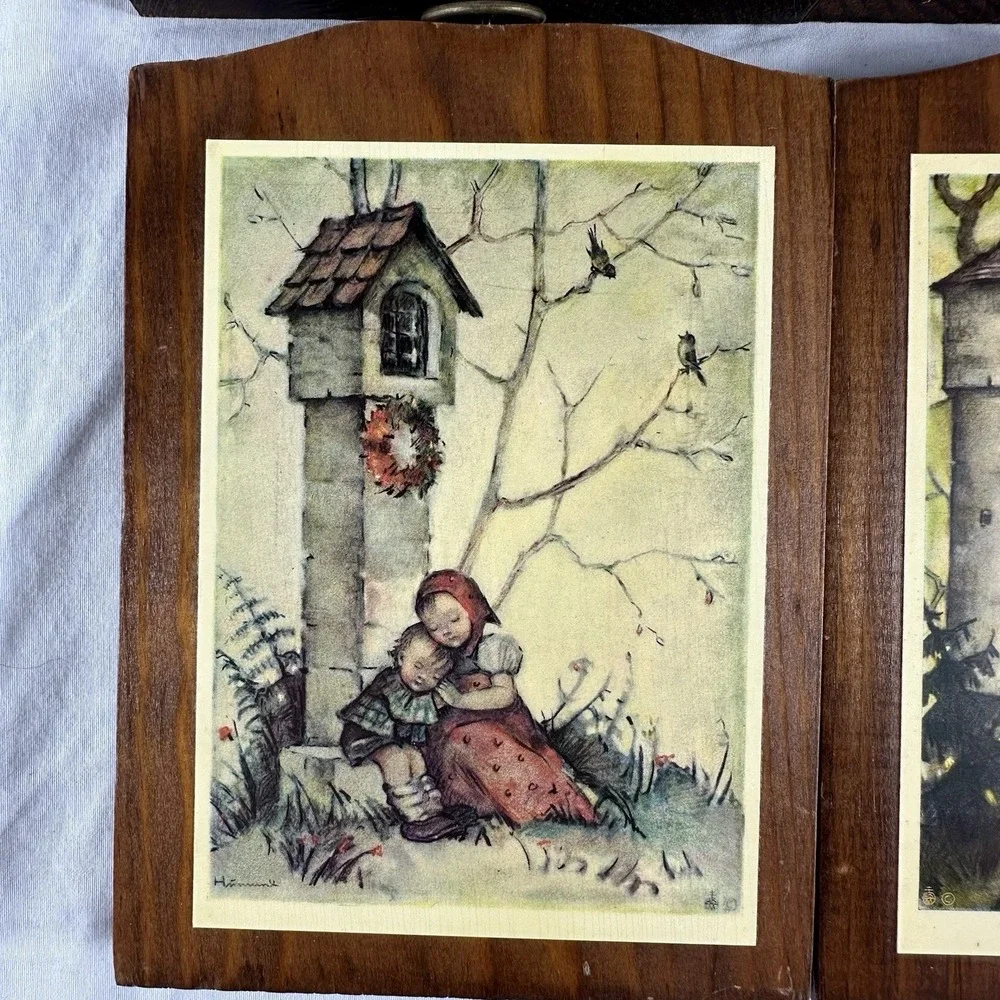 Vintage Set of 4 Hummel Wood‎ Wall Plaques 5